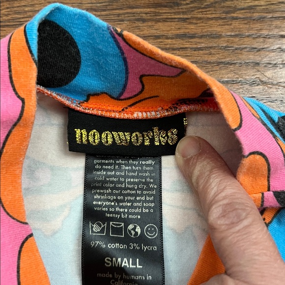 Nooworks Psychedelic Eyes Mock Neck Tee Shirt - Picture 3 of 8